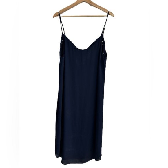 Babaton Blue Floral Embroidered Elegant Slip Dress - Picture 2 of 6